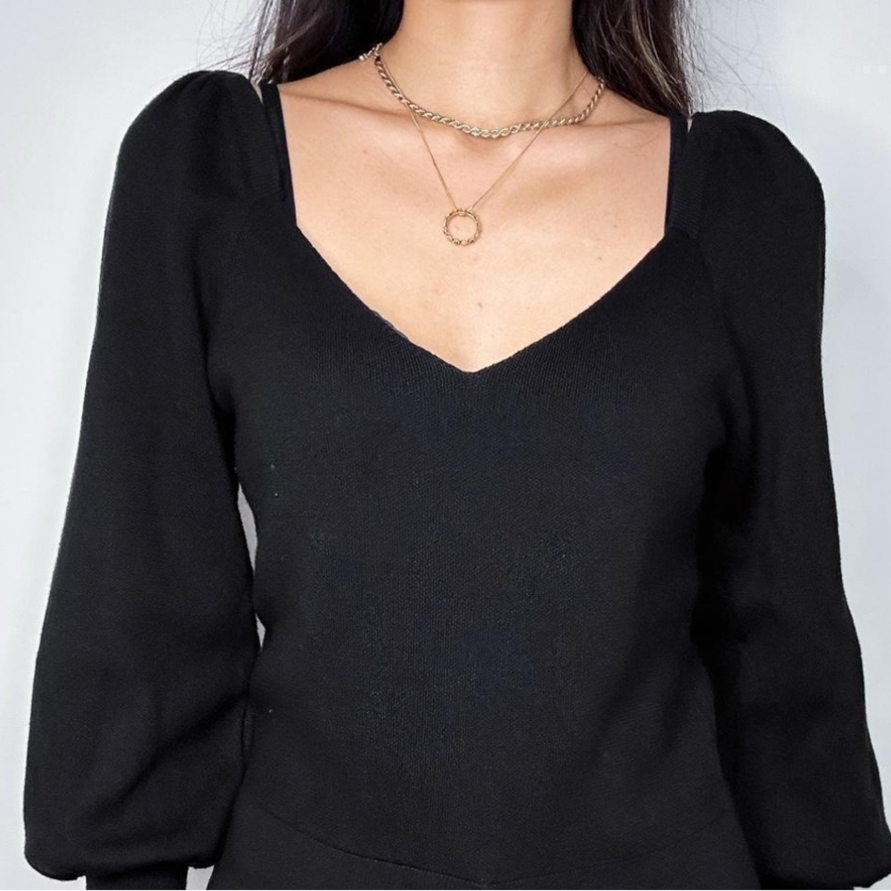 Anthropologie Black date night sweater